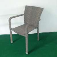 outdoor stackable UV rattan garden chair